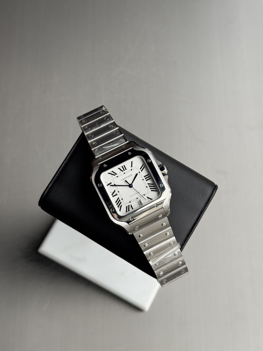 Cartier Santos Hvid Large WSSSA0018